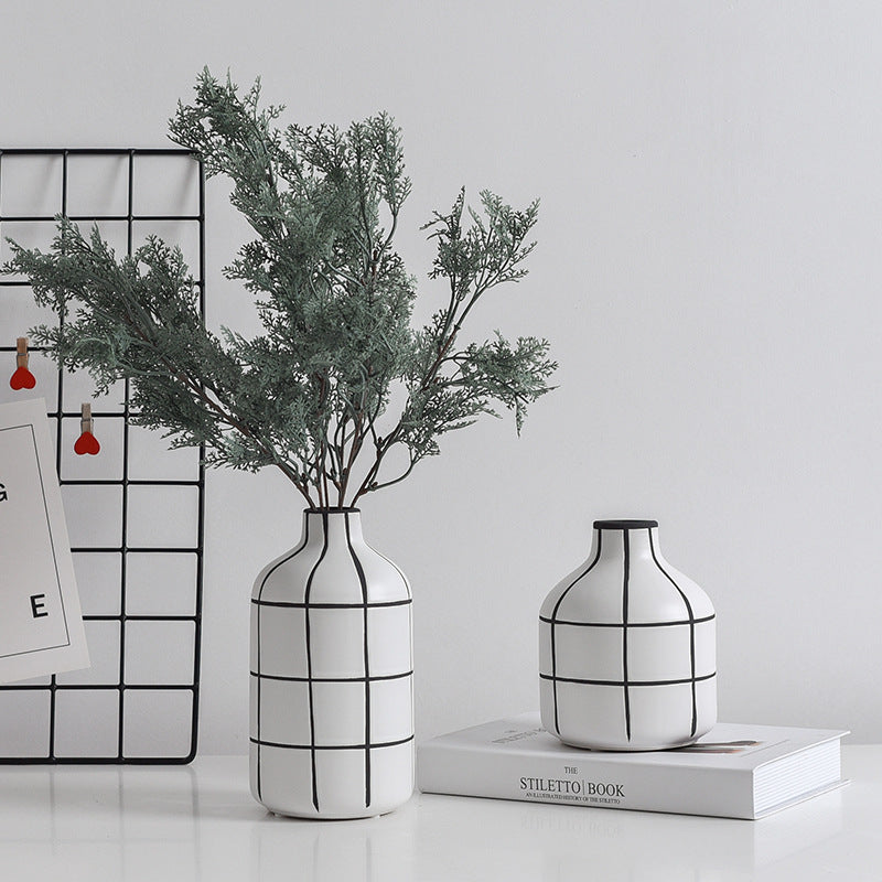 Black And White Pattern Home Accessories Ornaments Nordic Style Flower Arrangement Black And White Pattern Home Accessories Ornaments Nordic Style Flower Arrangement
